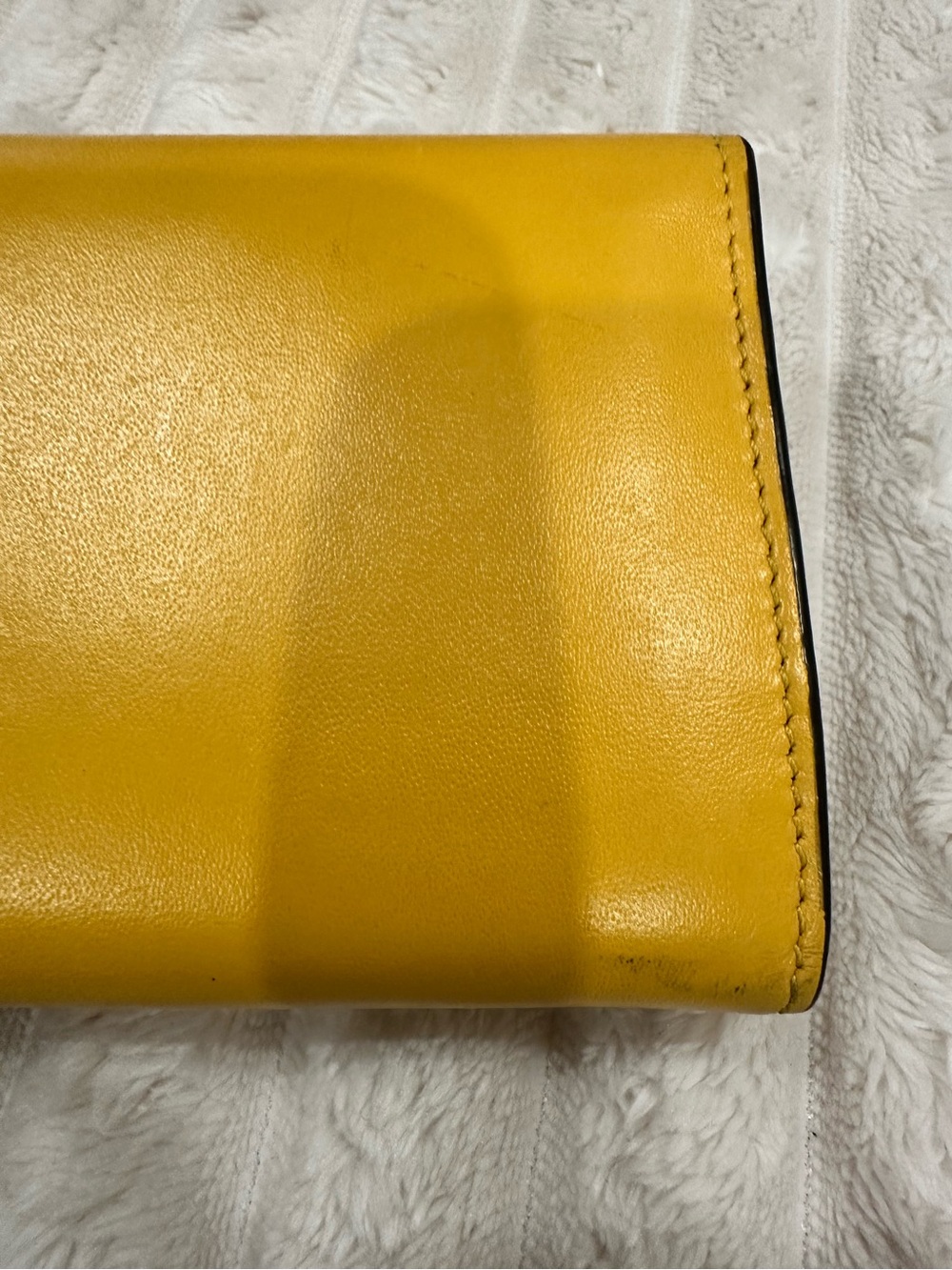 Fendi Roma Yellow Leather Continental Wallet - Picture 12 of 13